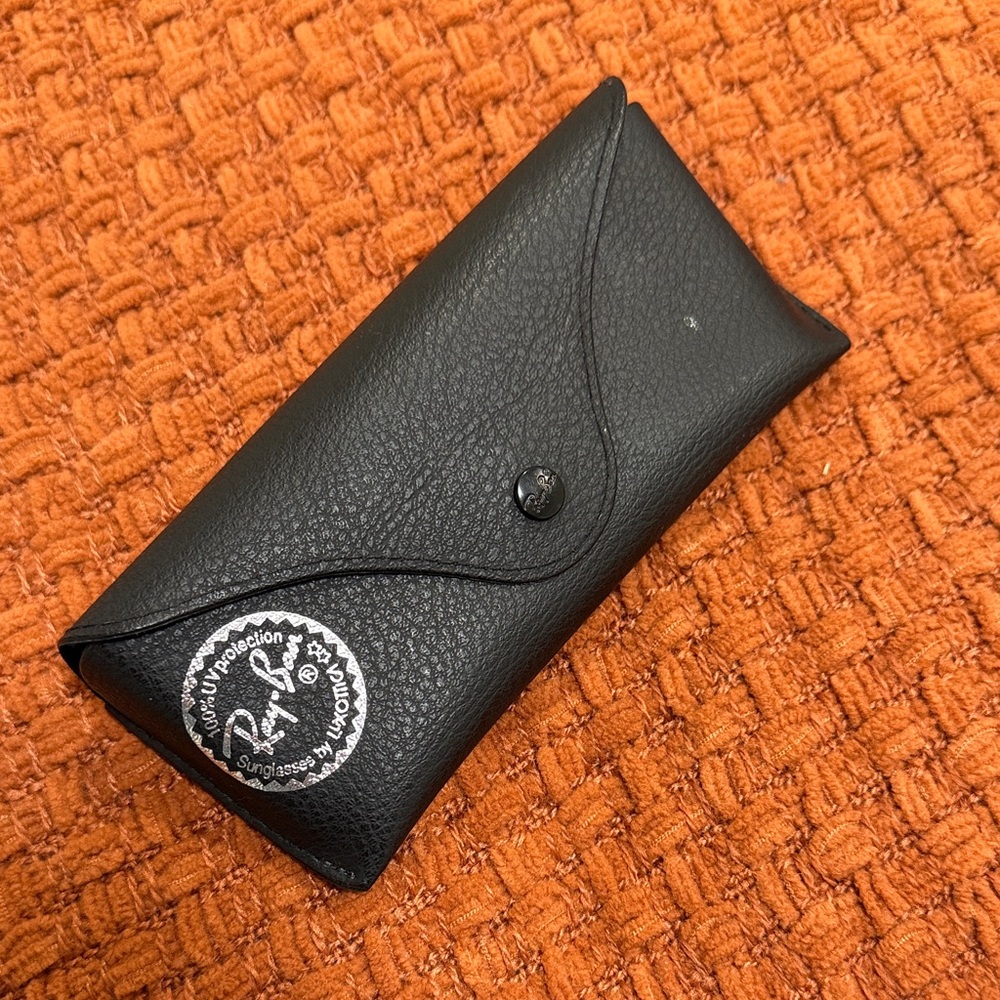 Ray-Ban Black Leather Sunglasses Case